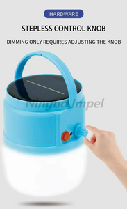 Portable solar emergency LED dimmable light